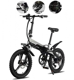 GBX Bici elettriches GBX Bici, Bici Elettrica, Bicicletta Elettrica Pieghevole da 20 Pollici con Batteria Agli Ioni Di Litio Rimovibile a Grande Capacit 48V e Antifurto Intelligente, Bicicletta Elettrica a Tre Modalit
