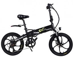 Sconosciuto Bici elettriches Generic, bicicletta elettrica da 20 pollici, mountain bike, 30 km / h, 350 W, 48 V, 7, 8 Ah, batteria rimovibile, 70 km di chilometri, colore nero