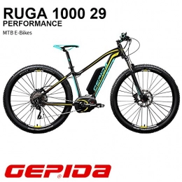 Gepida Bici elettriches GEPIDA Mountain Bike Elettrica 29 Ruga 1000 Active 19" Antracite / Giallo