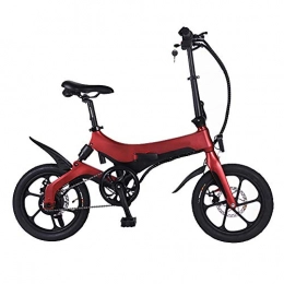 GEXING Bici elettriches GEXING Auto Elettrica Pieghevole Carico 150 kg, Tempo di Ricarica 6-8 / Ora, Bicicletta elettrica for Adulti (Color : Red)