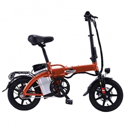 GEXING Bici elettriches GEXING Auto Elettrica Pieghevole Motore 48V350W, velocit Massima 30 km / h, Sospensione Completa del Pedale della Bicicletta e Freno a Disco (Color : Orange, Size : A-(8A))