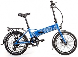 giama Bici giama Bicicletta Elettrica Pieghevole a Pedalata Assistita 20" 250W Bike Be Easy Blu
