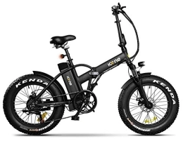 giordanoshop Bici giordanoshop Fat-Bike Bicicletta Elettrica Pieghevole a Pedalata Assistita 20" 250W Icon.E Pure S Black Nera