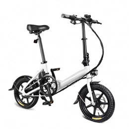 Gizayen Bici elettriches Gizayen Folding Electric Bicycle, Aluminum 14 inch Electric Bike for Adults E-Bike with 7.8AH Built-in Lithium Battery, 250W Brushless Motor And Dual Disc Mechanical Brakes