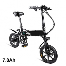 Glomixs 14 inch Bicicletta Pieghevole elettrica, Mountain Bike Pieghevole per Bici elettrica, Materiale Alto, Regolabile in Altezza, Motore da 250 W, velocit Massima 25 km/h Arrivato 3-7 Giorni