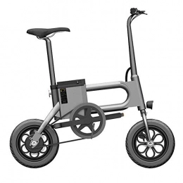 Gmadostoe Bici elettriches Gmadostoe Bicicletta elettrica Pieghevole, Batteria per Auto per Adulti con Pedale, Batteria per Citt Rimovibile con antifurto Intelligente elettronico, Black, Battery~5.0ah