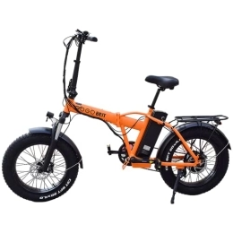 GOGOBEST Bicicletta Elettrica GF600 Mountain Bike Bici Elettrica per Adulti, 20" Fat Bike Elettrica, Shimano 21 Velocità, Freni Idraulici e Forcella Ammortizzata, Nero&Giallo