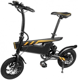 Gpzj Bici Gpzj Bici elettrica, Mini Scooter Portatile a Due Ruote Leggero e Pieghevole in Alluminio con pedaliera Pieghevole per Bici elettrica