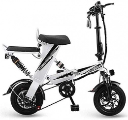 Gpzj Bici Gpzj Bici elettrica, Telaio in Lega di Alluminio Mini Pedale per Adulti a Due Ruote per Auto elettrica Leggera e Bici Pieghevole in Alluminio con Pedali, per Adulto