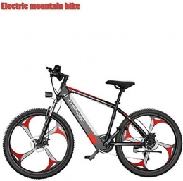 GQQ Bici elettriches GQQ Bicicletta a Velocit Variabile, Mountain Bike Elettrica da Uomo per Adulti, Batteria Al Litio da 48 V 10 Ah, Bici Elettriche per Studenti da 400 W, Neve Elettrica a 27 Velocit, Cerchi in Lega D