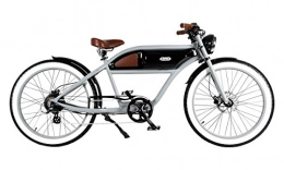 GREASER - Michaelblast Bici elettriches GREASER - Michaelblast E-Bike Cruiser Classic Style bicicletta Greaser Grey, Black