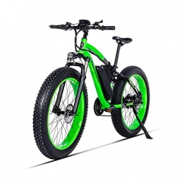 HUAEAST Bici elettriches GUNAI Bici Grassa Elettrica Bici Elettrica 1000w 26 Pollice 48V 17AH Batteria 21 velocità Freno a Disco MTB Adulto(Verde)