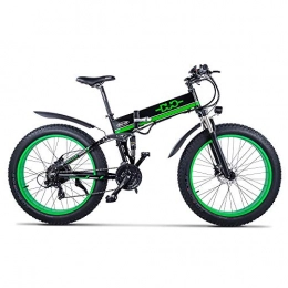 GUNAI Mountain Bike Elettrica, Bici elettrica 1000W Bici Montagna Ebike 21 velocità 26 'Full Suspension 48V12AH Pedali Assist