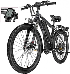 GYL Bici elettriches GYL Bicicletta elettrica, scooter, mountain bike, pedale, viaggio, all'aperto, con sedile posteriore, 26 pollici, 21 velocità, impermeabile, 400 W, 48 V rimovibile, batteria agli ioni di litio 13 Ah,