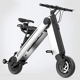 RKMJXJ Bici elettriches Ha vinto la bici elettrica pieghevole "Design World Design Oscar", mini scooter per adulti con display LCD, celle di batteria al litio a livello a livello (metallo grigio 40-45 km) ( Color : Silver )