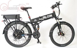 HalloMotor Bici elettriches HalloMotor Foldable Ebike 48V 500W Engine +Strong Frame + 48V 11Ah Electric Bicycle Li-Ion Battery Rear Carrier with 2A Charger