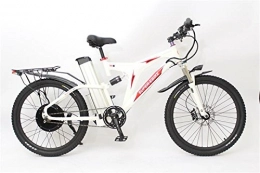 HalloMotor Bici elettriches HalloMotor White Frame 48V 1000W Super X8 Ebike+48V20Ah SAMS Seat Tube Li-Ion Battery Electric Bicycle