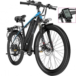 HAOYF Bici elettriches HAOYF Bici Elettriche per Adulti, Mountain Bike da Uomo, Bici da 26"48V 400W Rimovibile per Bici agli Ioni di Litio, per Bici da Corsa All'aperto, Blu