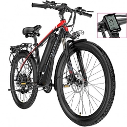 HAOYF Bici elettriches HAOYF Bici Elettriche per Adulti, Mountain Bike da Uomo, Bici da 26"48V 400W Rimovibile per Bici agli Ioni di Litio, per Bici da Corsa All'aperto, Rosso