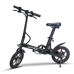 happyrun Bici elettriches happyrun Bicicletta elettrica per adulti, bicicletta elettrica pieghevole con batteria rimovibile 36V / 6Ah, ruote da 14 pollici, bicicletta elettrica con freni a doppio disco, bicicletta elettrica