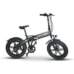 happyrun Bici elettriches happyrun Bicicletta elettrica pieghevole per adulti, mountain bike, batteria da 36 V / 10 Ah, bicicletta elettrica da 20"* 4 ruote, bicicletta elettrica con ingranaggio a 7 velocità