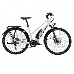HEPHA Bicicletta elettrica da donna Trekking 3.0 Shimano E7000 motore centrale Pedelec 630Wh batteria rimovibile 10 marce 28 pollici (bianco, RH 48 cm)