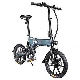 HGY Bici elettriches HGY Elettrico Pieghevole, D2S Biciclette in Alluminio da 16 Pollici Bici elettrica per Adulti 6 velocità E-Bike con Built-in 36V 7.8AH Batteria al Litio 250W Motore, A, 135.00 x 40.00 x 110.00 cm