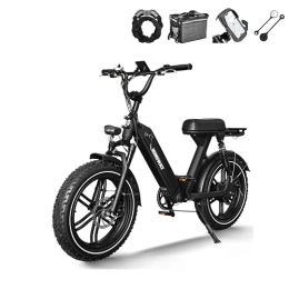 Himiway Bici Himiway Escape Pro Bicicletta Elettrica per Adulto 48V 17.5Ah LG Li-Batteria Bici Elettrica 50-80km Fat Tire Bike Elettrica 20" X 4" Doppi ammortizzatori eBike 250W 25km / h Shimano 7 Uomo Donna