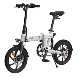 HIMO Bici HIMO Z16 Electric Bike, Folding Electric Bicycle for Adult, 250W 3-Working Mode Max Speed 25 km / h, 10Ah Lithium-Ion Battery (bianca)