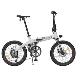 Cleanora Bici elettriches HIMO Z20 Bicicletta elettrica pieghevole per adulti, mountain bike, bici elettrica da 20 pollici / E-bike per pendolari con motore 250 W, batteria 10 Ah, ammortizzatore, cambio a 6 velocità (bianca)