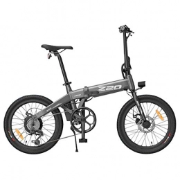 Cleanora Bici HIMO Z20 Bicicletta elettrica pieghevole per adulti, mountain bike, bici elettrica da 20 pollici / E-bike per pendolari con motore 250 W, batteria 10 Ah, ammortizzatore, cambio a 6 velocità (grigio)