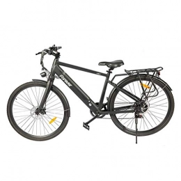 HLeoz Bici elettriches HLeoz 27 '' City Bike, Bici di Montagna elettrica 250W di Alta capacità agli ioni di Litio (36V 10.4Ah) Bicicletta elettrica di 7 velocità per Adulti Femmina / Maschio per Mountain Bike Bike Neve, Nero