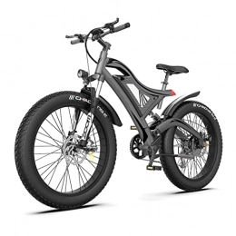 HMEI Bici elettriches HMEI Bicicletta elettrica Pieghevole Mountain Bike Electric 750W 26inch 4.0 Pneumatico Grasso Ebike 48 V 15Ah Batteria al Litio Beach City Bicycle Elettrico 2 7 miglia all'ora (Colore : Dark Grey)