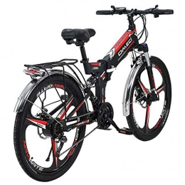 HSART Bici elettriches HSART Bici Elettrica Intelligente per Adulti E-Bike da 26'' Bicicletta Elettrica Batteria Ioni Litio da 300W 48V 10Ah Ciclomotore Biciclette Elettriche da Montagna(Nere)