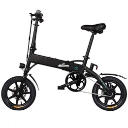 HSART Bici HSART - Bicicletta elettrica pieghevole leggera e compatta, 250 W, 36 V, 7, 8 Ah, batteria agli ioni di litio, display a LED, velocità massima 25 km / h, per adulti, uomini e donne (nero)