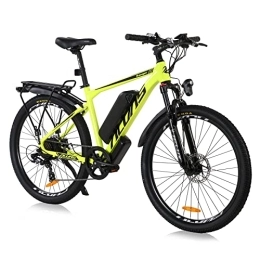 Hyuhome Bici elettriches Hyuhome Biciclette elettriche per adulti in lega di alluminio Ebike bicicletta con batteria rimovibile agli ioni di litio da 36 V / 12, 5 Ah (26 '', giallo-01)
