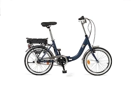 i-Bike Bici i-Bike, Fold Green, Bicicletta Elettrica a Pedalata Assistita, Pieghevole, Unisex Adulto, Blu, Taglia Unica