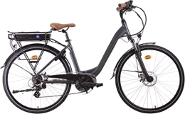 i-Bike Bici i-Bike, Urban 600, Bicicletta Elettrica a Pedalata Assistita Unisex adulto, Grigio antracite, Unica