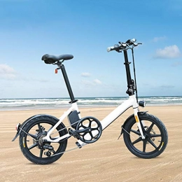 INOVIX Bici INOVIX Mountain bike elettrica pieghevole per esterni, 3 modalità, pneumatici da 20" con batteria agli ioni di litio da 36 V / 11, 6 Ah, cambio professionale Shimano a 7 velocità (Blue-D11) (WHITE-D3s)