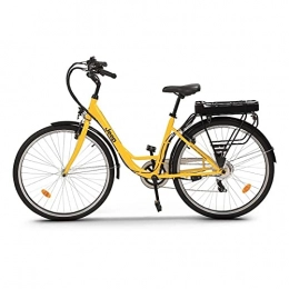 Jeep City E-Bike Yellow, Bici Unisex adulto, large