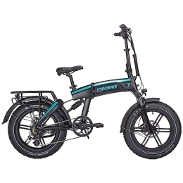 JOBO Bici JOBO Bicicletta elettrica pieghevole Fat Tire Ebik con sensore di coppia, Pedelec City Bike con batteria agli ioni di litio Samsung da 14 Ah (Eddy)