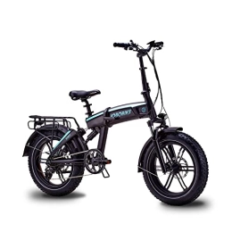 JOBOBIKE Bici elettriches JOBOBIKE E-Bike 250 W motore posteriore 48 V / 11, 6 Ah, batteria da 20 pollici, ruota pieghevole a 7 marce, cambio a sospensione, bicicletta elettrica, mountain bike elettrica fino a 100 km di portata