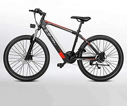 JXH Bici JXH Mountain Bike Elettrico per Adulto, in Lega di magnesio 26" 48V 400W Rimovibile agli ioni di Litio della Bicicletta Ebike, per Outdoor Ciclismo Viaggi Work out, Rosso