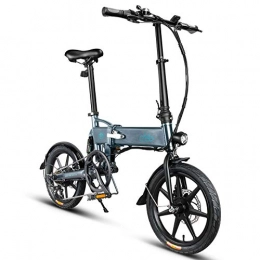 kaakaeu Bicicletta elettrica Pieghevole Adulti, ebike per pendolari in Edizione migliorata con Motore da 250 W, Ingranaggi di Trasmissione della velocità Professionale, Tre modalità di Lavoro, Grigio