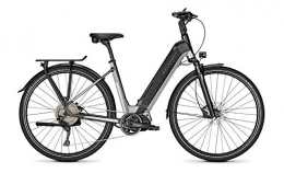 Kalkhoff Bici elettriches Kalkhoff Endeavour 5.S Advance Shimano Steps Bicicletta elettrica 2020 (28" Wave M / 48 cm, argento fumo / Diamondblack Glossy)