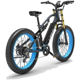 Kinsella Bici Kinsella La mountain bike elettrica RV700 include: una batteria al litio rimovibile 48 V 16 Ah, pneumatici grandi 26 x 4, un telaio in alluminio 6061 e molle ammortizzatore。 (blu)