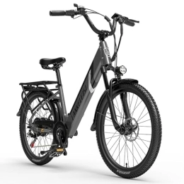 Kinsella Bici elettriches Kinsella M60 27, 5" bici elettrica a sospensione completa con due batterie al litio rimovibili da 48 V 17 Ah, Shimano 7 velocità City E-bike, freno a disco