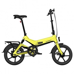 KIRIN Bici Kirin Ebike - Bicicletta elettrica Pieghevole, per Adulti, Giallo.