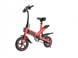 KIWEN Bici elettriches KIWEN Bicicletta elettrica 25 KM / H Bicicletta elettrica per adulti e ragazzi e bici con pedali, impermeabile da 12 pollici, mini bici pieghevoli con freni a doppio disco, batteria 42 V 1, 5 AH