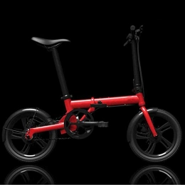 KNFBOK Bici KNFBOK Bicicletta elettrica Pieghevole elettrica assistita da energia elettrica Piccola Mini Batteria al Litio Bicicletta per Adulti Lunga Durata della Batteria 3 Tipi di modalità di Guida Rosso